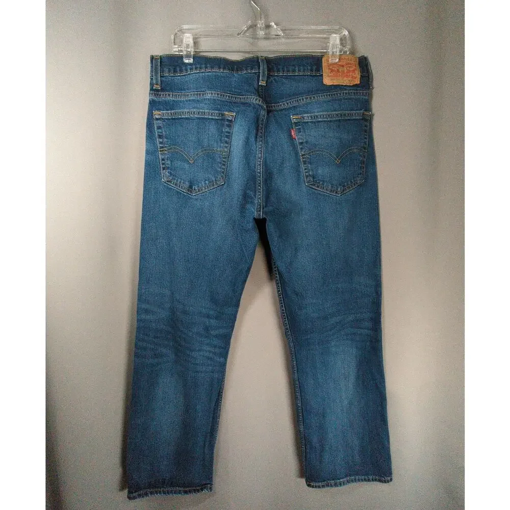 Levis 561 Jeans Mens 34x30 Blue Relaxed Straight Faded‎
